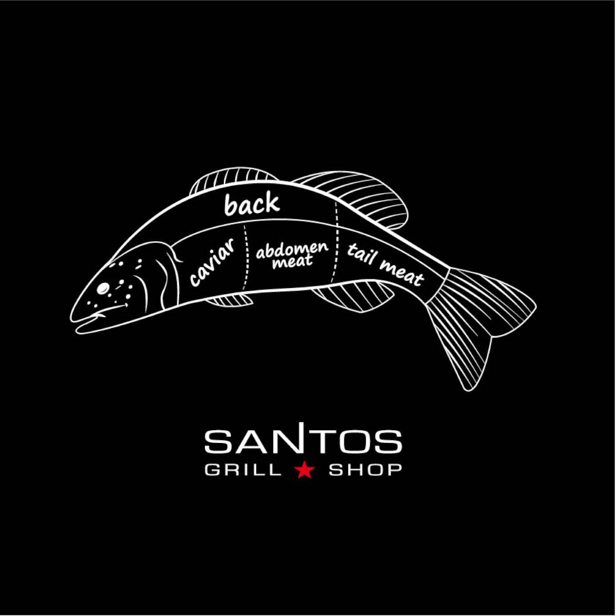 SANTOS Servietten Beef Cuts 33x33cm SANTOS Servietten Beef Cuts 33x33cm