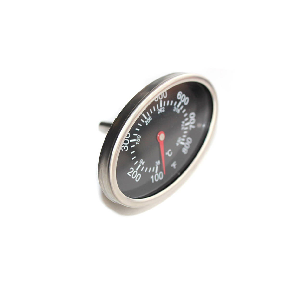 SANTOS Einabu-Deckelthermometer für Gas- & Kugelgrills, oval