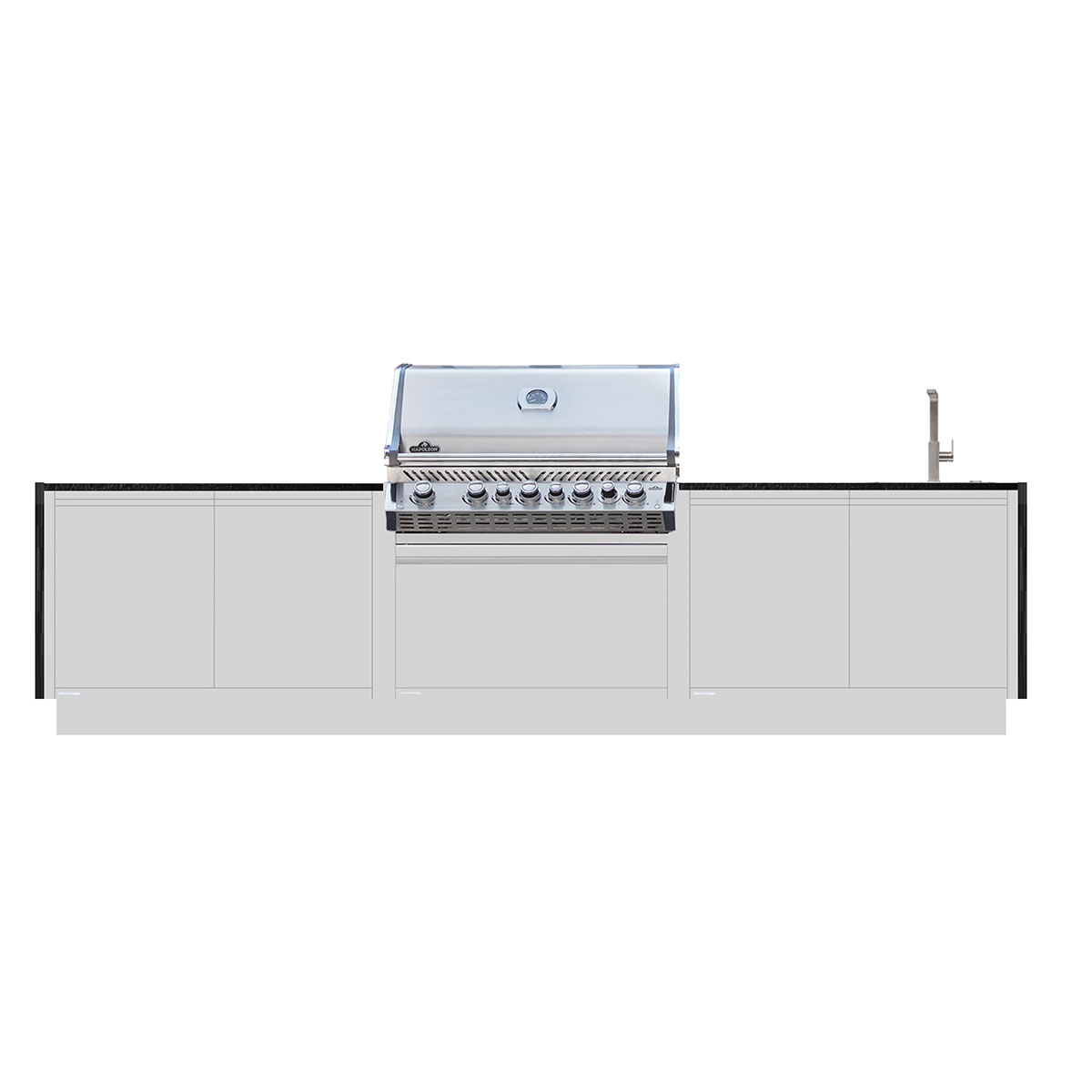 Burnout Kitchen Lux Küche Dust | Napoleon Prestige 665 Einbaugrill