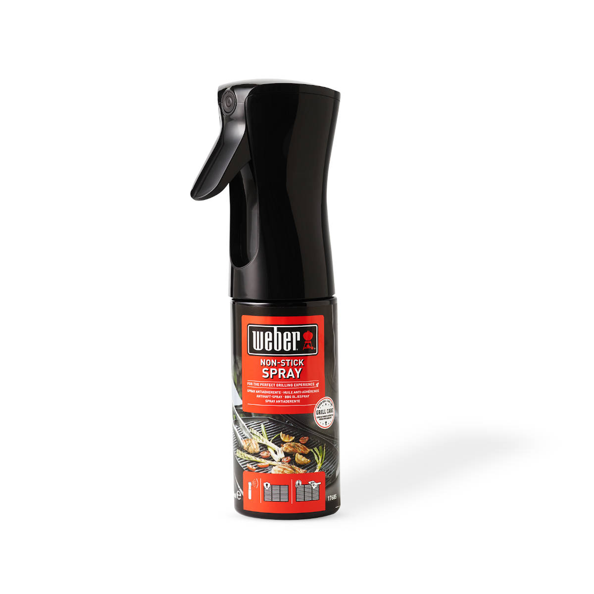 Weber Non-Stick Spray, 200ml Pflegespray für Grillroste und Produkte aus Gusseisen