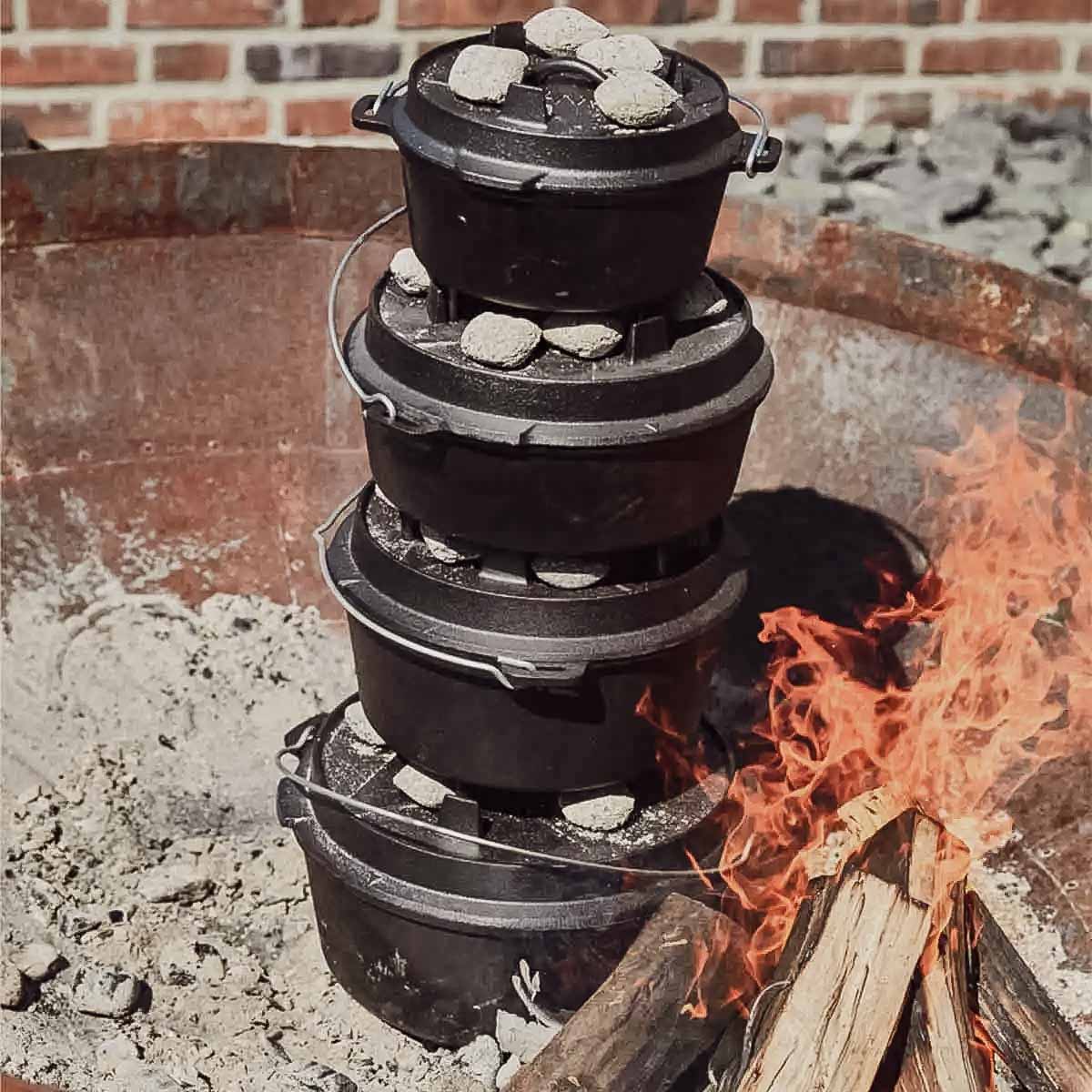 SANTOS Dutch Oven 6qt mit Füße