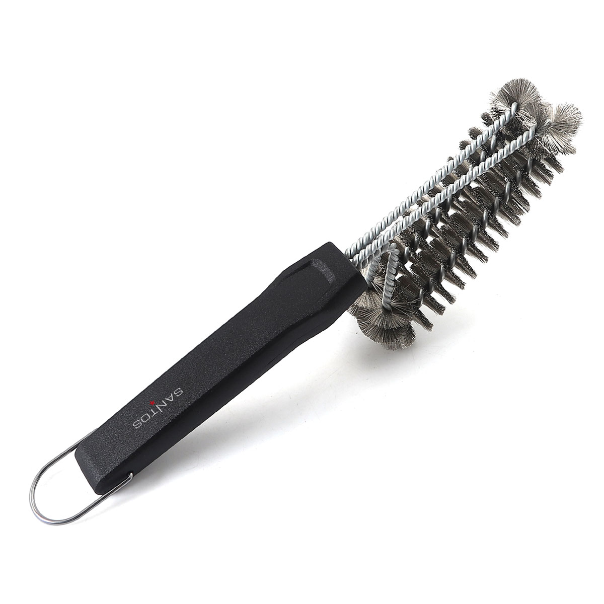 SANTOS 2-Kopf Grillbürste Edelstahl 30 cm SANTOS 2-Kopf Grillbürste Edelstahl 30 cm