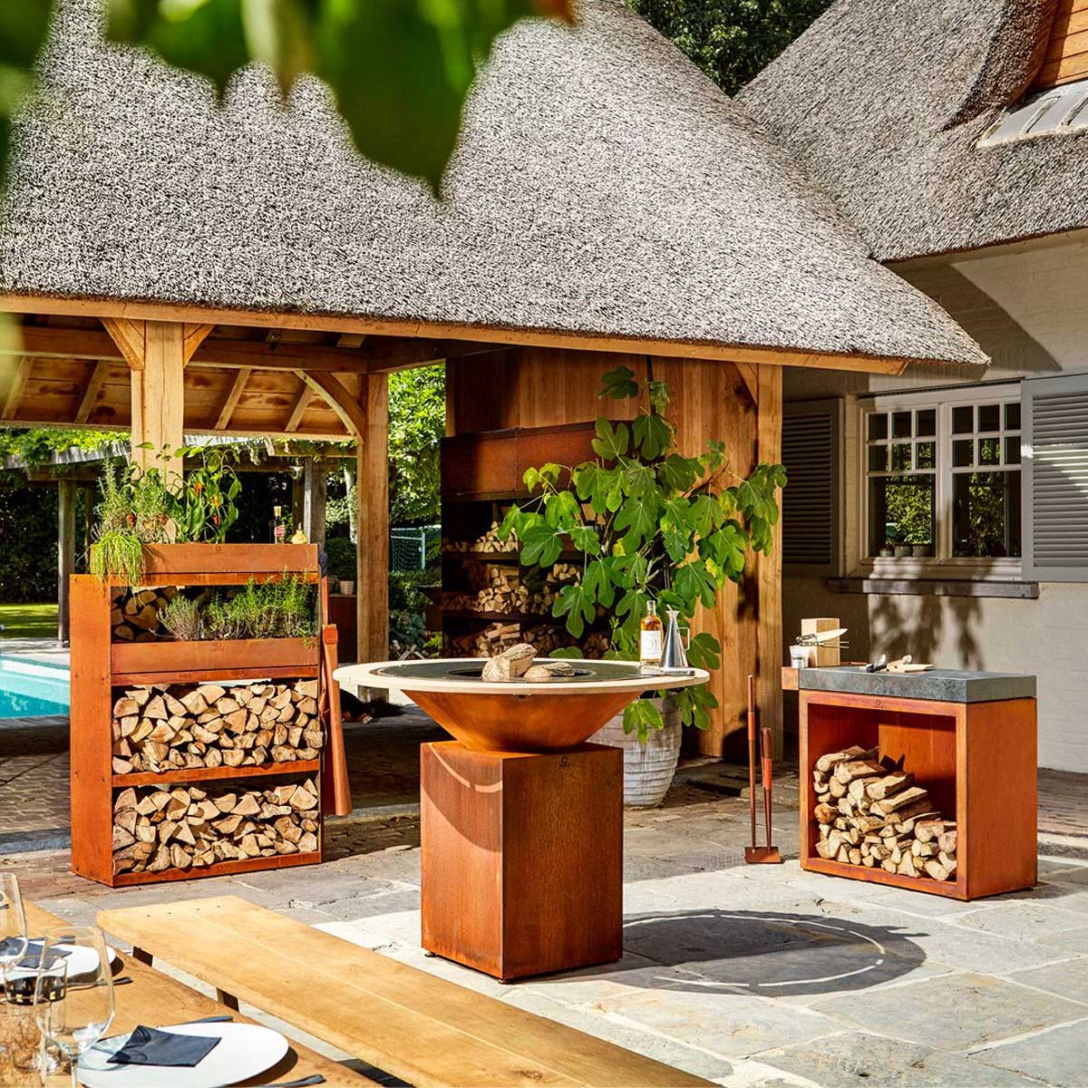 OFYR Butcher Block Storage 90 Corten Keramik Dunkelgrau OFYR Butcher Block Storage 90 Corten Keramik Dunkelgrau