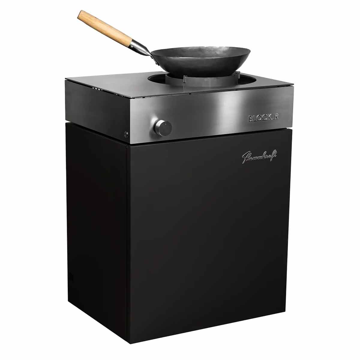Flammkraft Block R | Gen. 5 | Wokbrenner | Elfenbeinschwarz