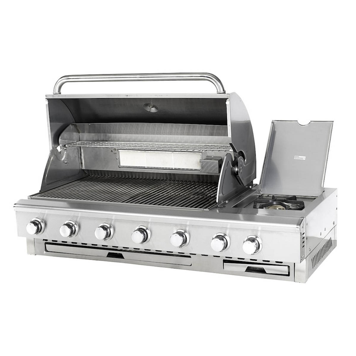 SANTOS Einbaugrill Free E-511 geöffneter Deckel SANTOS Einbaugrill Free E-511 geöffneter Deckel