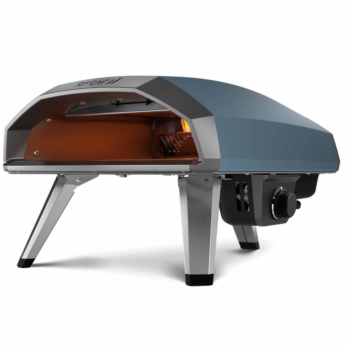 Ooni Koda 2 Gas Pizzaofen 14" Schieferblau, Seitenansicht