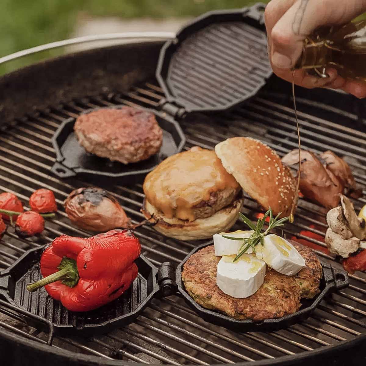 SANTOS Burgerdevil Burgereisen, Gusseisen, Ø 12 cm SANTOS Burgerdevil Burgereisen, Gusseisen, Ø 12 cm