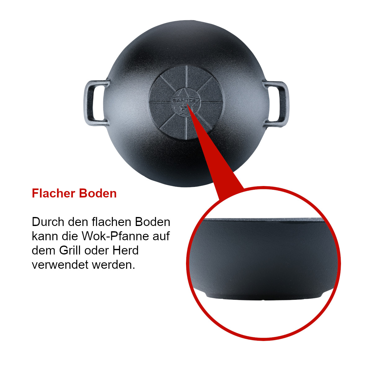 Santos Guss Wok Ø 32 cm