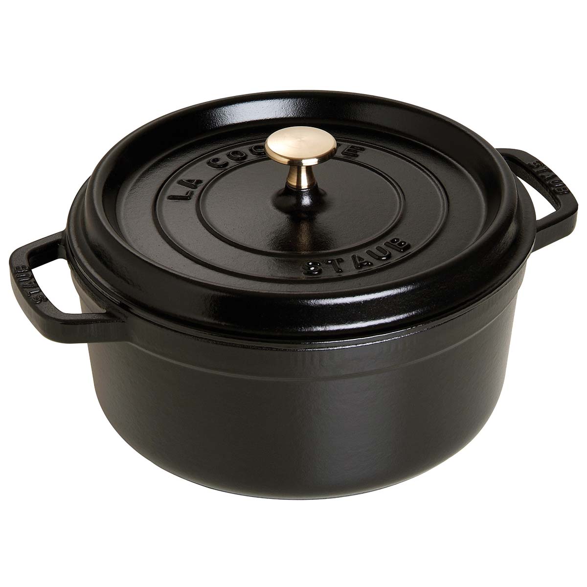 STAUB Cocotte 24 cm | Schwarz | Gusseisen STAUB Cocotte 24 cm | Schwarz | Gusseisen