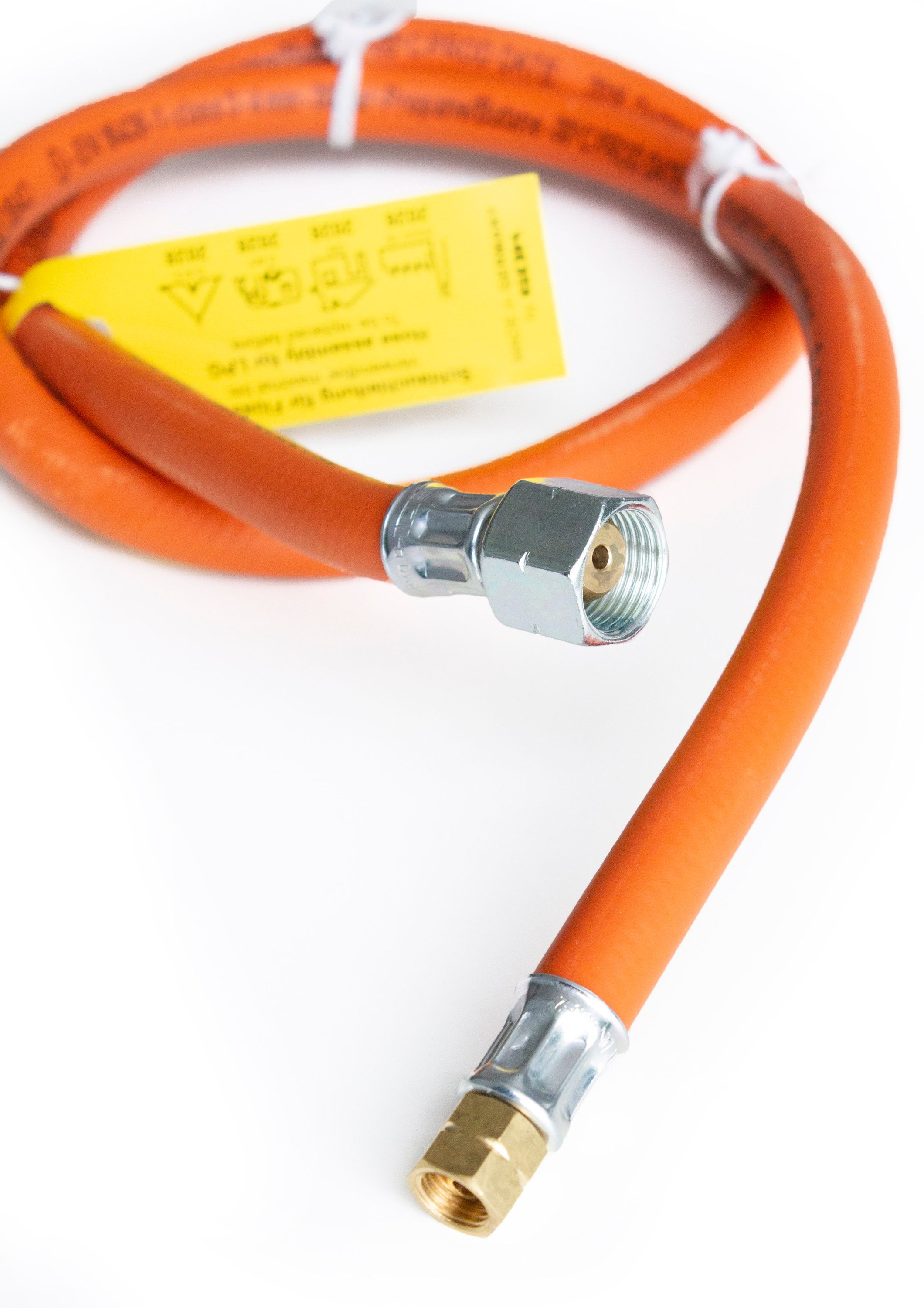 Tubo Flessibile Armato Per Acqua DN10 3/8" | Acciaio Inox E Ottone | Lunghezza 1000 Mm | EN 13618