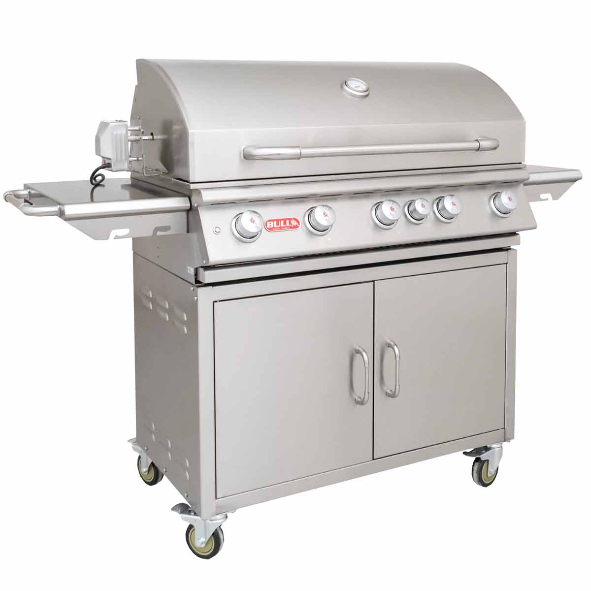 Bull Brahma Gasgrillstation, Ansicht vorne links