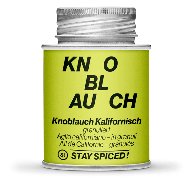 Knoblauchflakes, geschrotet 1-3mm, 170ml Schraubdose