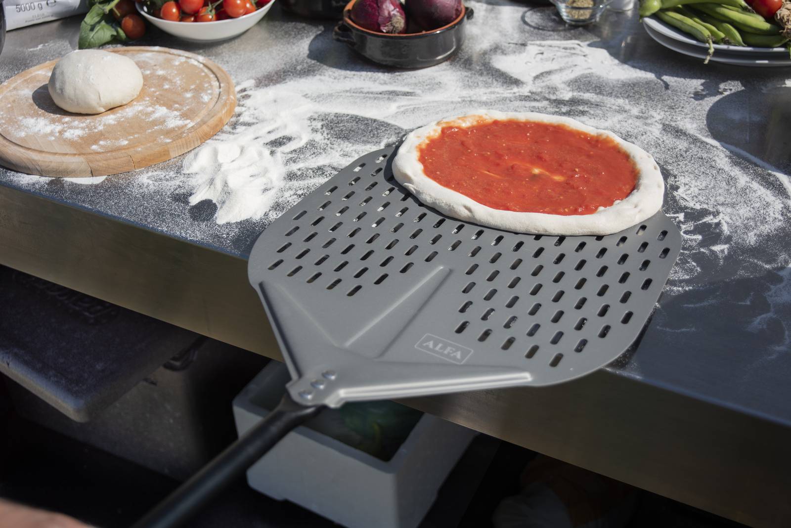 Pizza-Schaufel Extra Groß Ø 40 cm