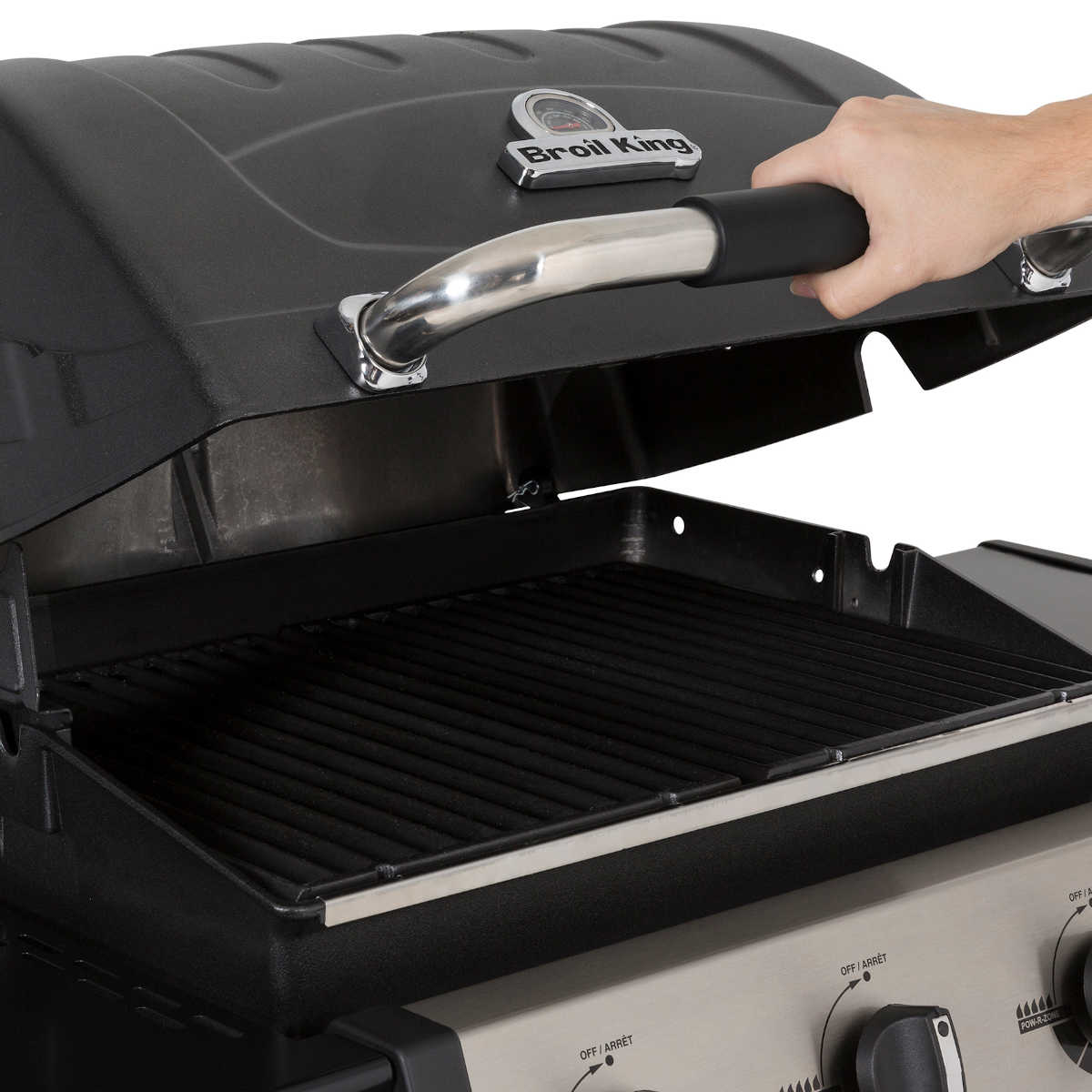 Broil King Royal 340, Schwarz Grilldeckel aus Aluminium Druckguss