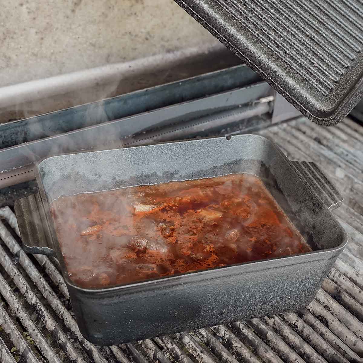 Santos Kastenform aus Gusseisen mit Deckel Santos Kastenform aus Gusseisen mit Deckel