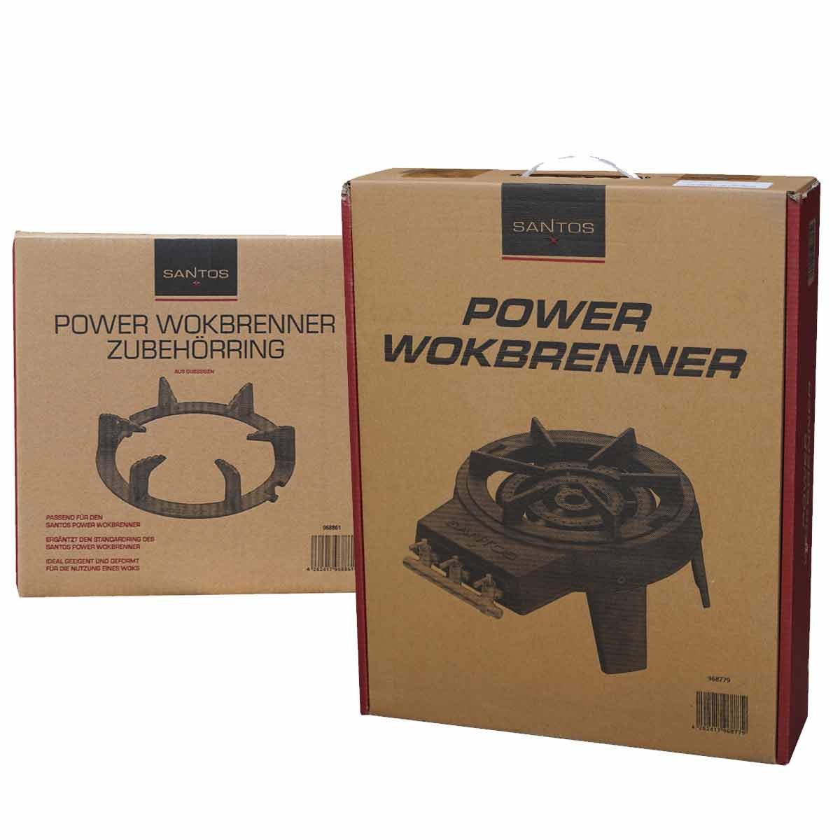 Santos Power Wokbrenner & Wokring Verpackung