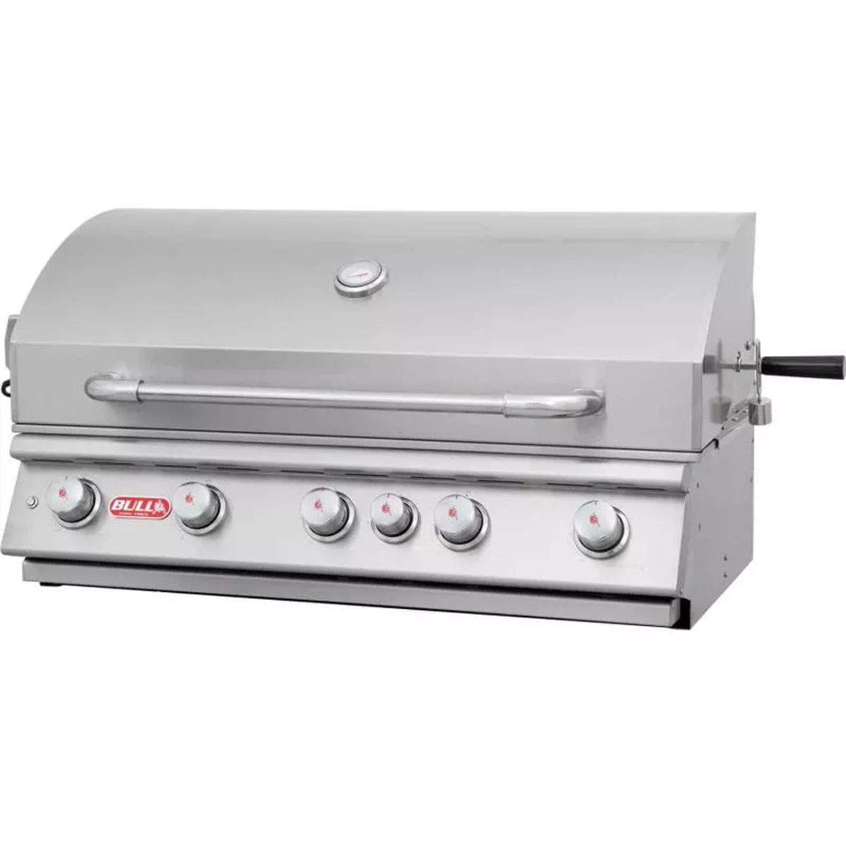Bull Brahma Einbau Gasgrill | 5 Brenner | Edelstahl | Infrarot Heckbrenner & Rotisserie