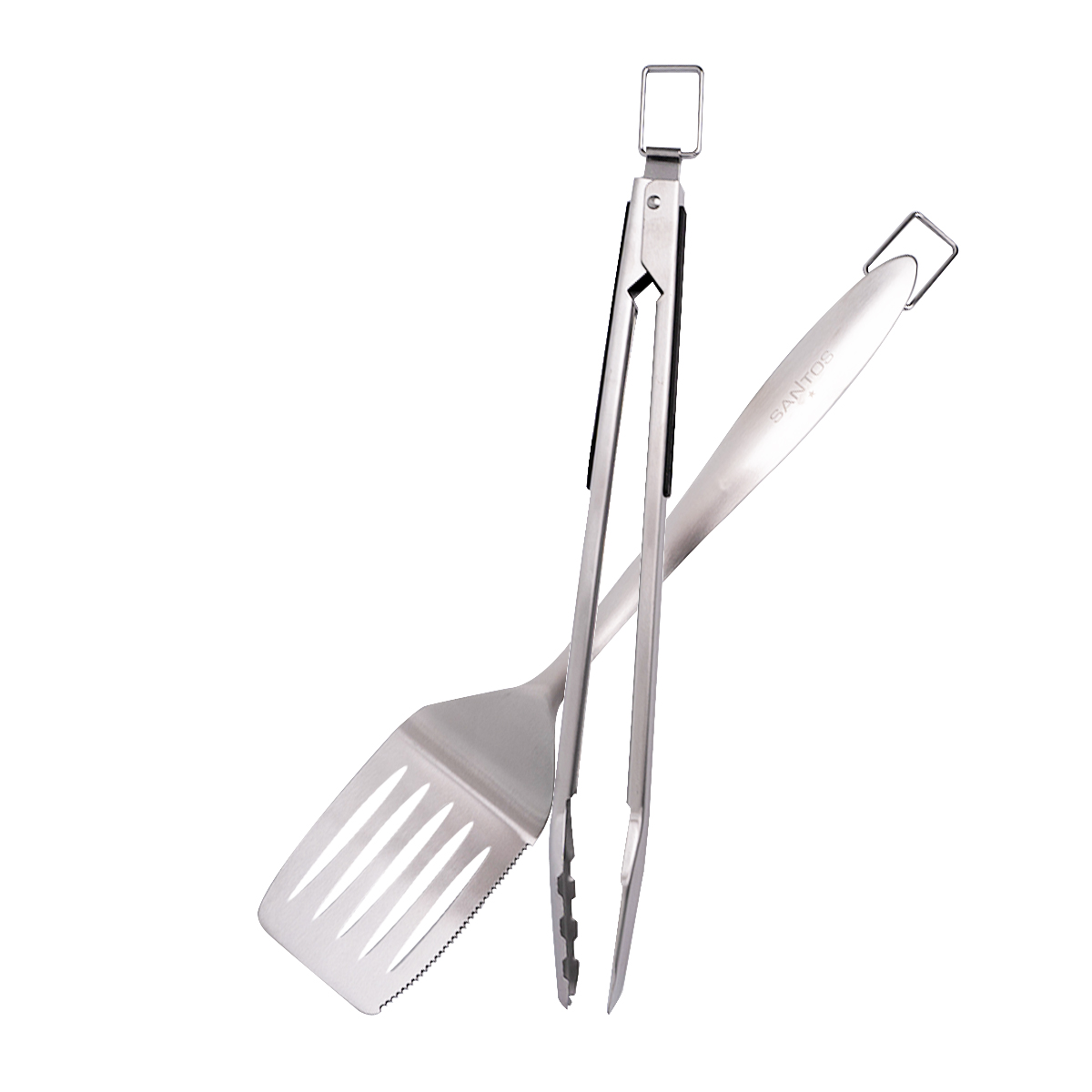 SANTOS S-418 Pro Edelstahl I Seiten- & Heckbrenner | Ready2Grill Bundle