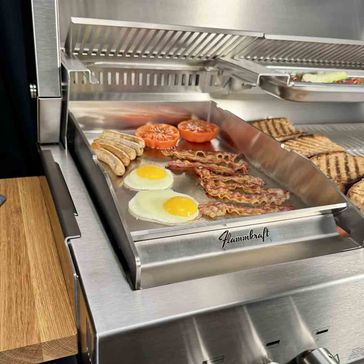 Flammkraft Edelstahl Plancha für Block D Gen. 5