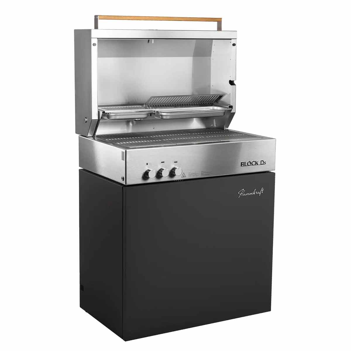 Flammkraft Block Ds Tiefumbra, seitliche Ansicht
