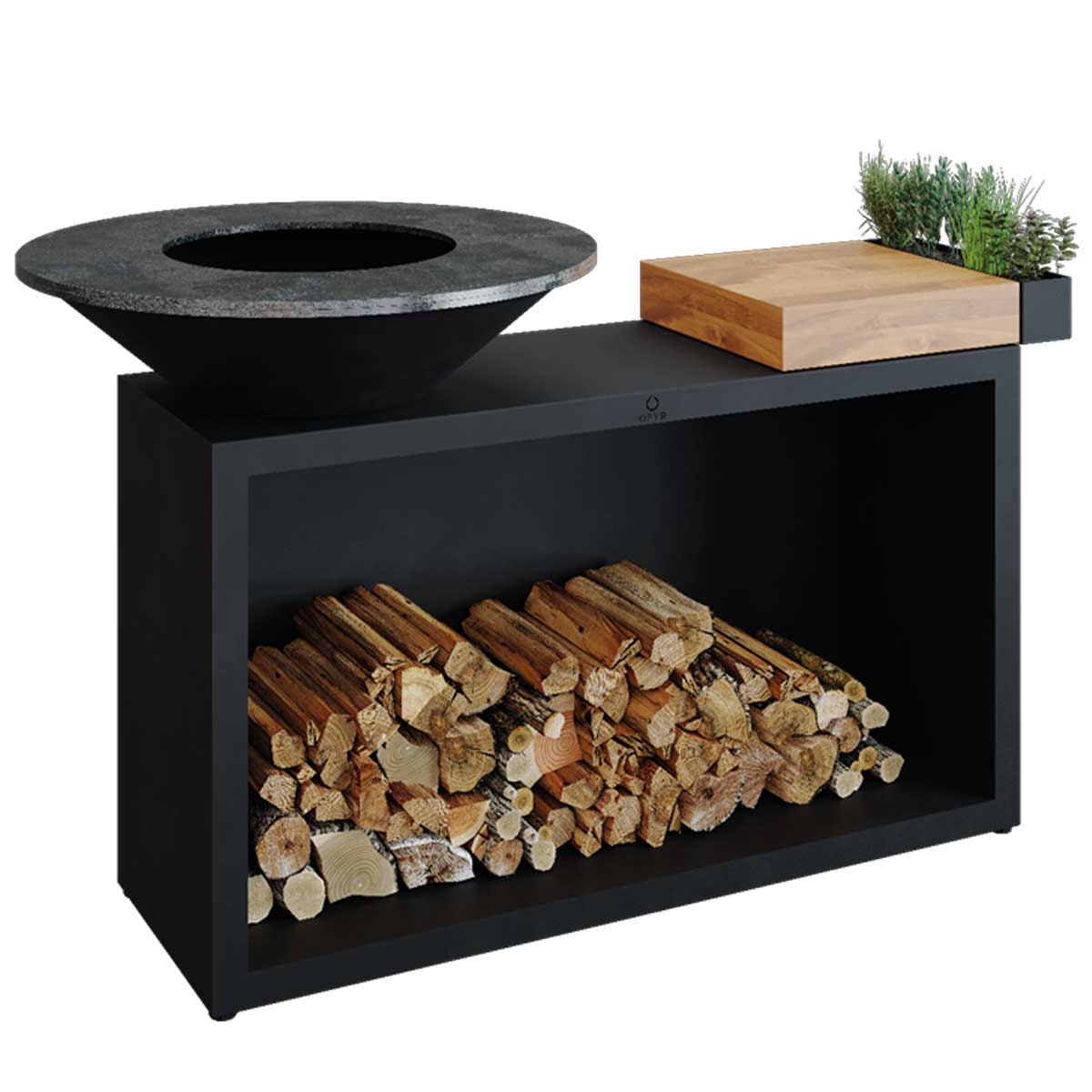 OFYR-Island+ Black 85 Teak Wood