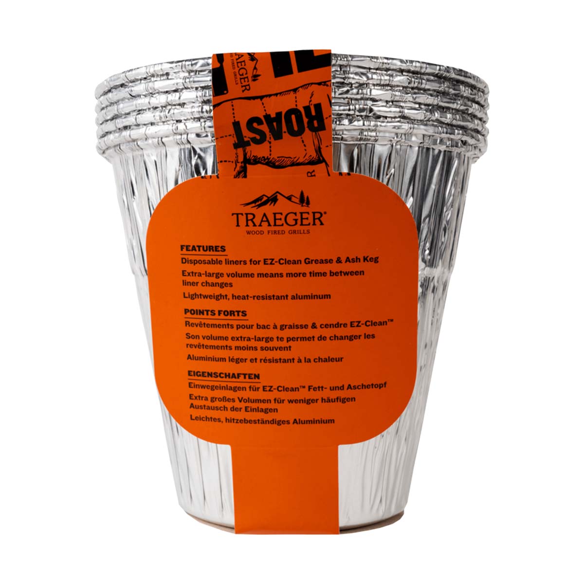 Traeger Aluminiumeinsatz für Fettauffang-Eimer, 5er Pack Traeger Aluminiumeinsatz für Fettauffang-Eimer, 5er Pack