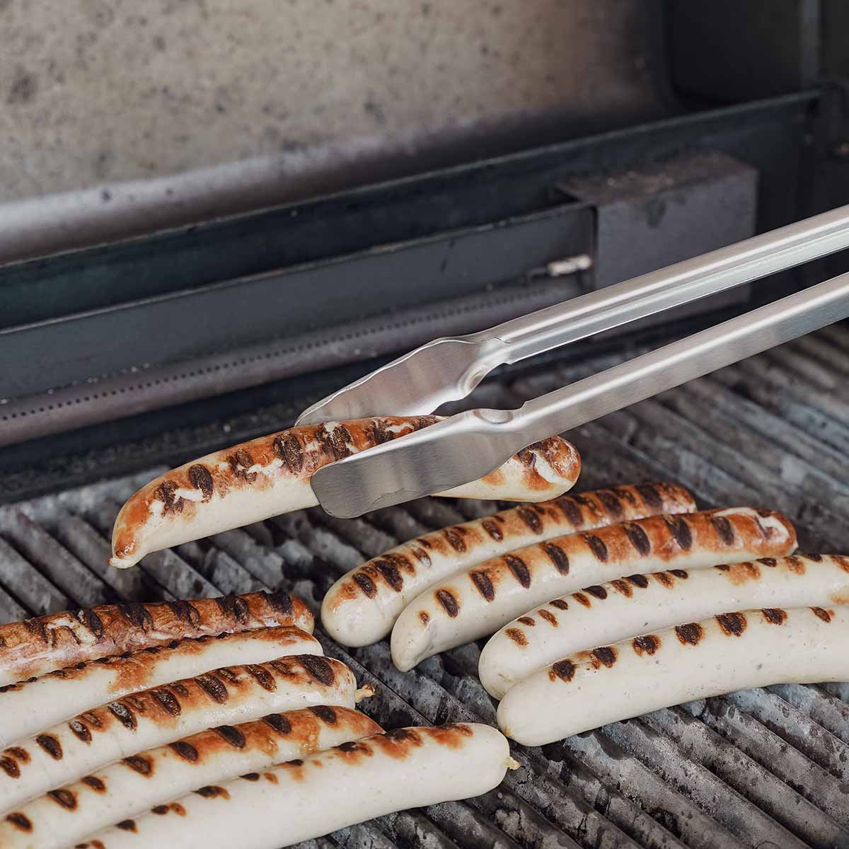 SANTOS Premium XL Grillzange mit eckigem Kopf | 53 cm