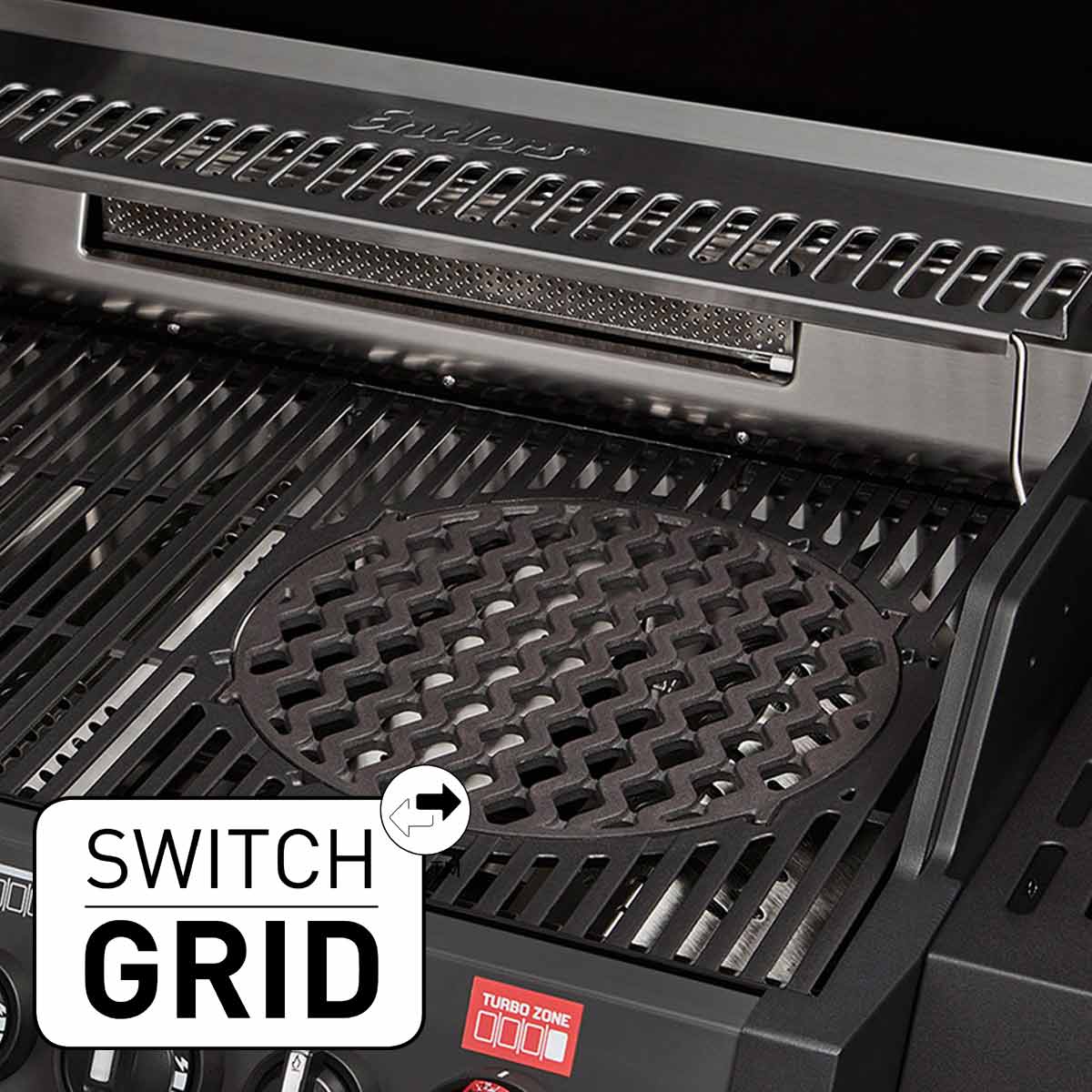 Enders Monroe Pro 4 SIK Turbo Shadow, Switch Grid Grillrostsystem