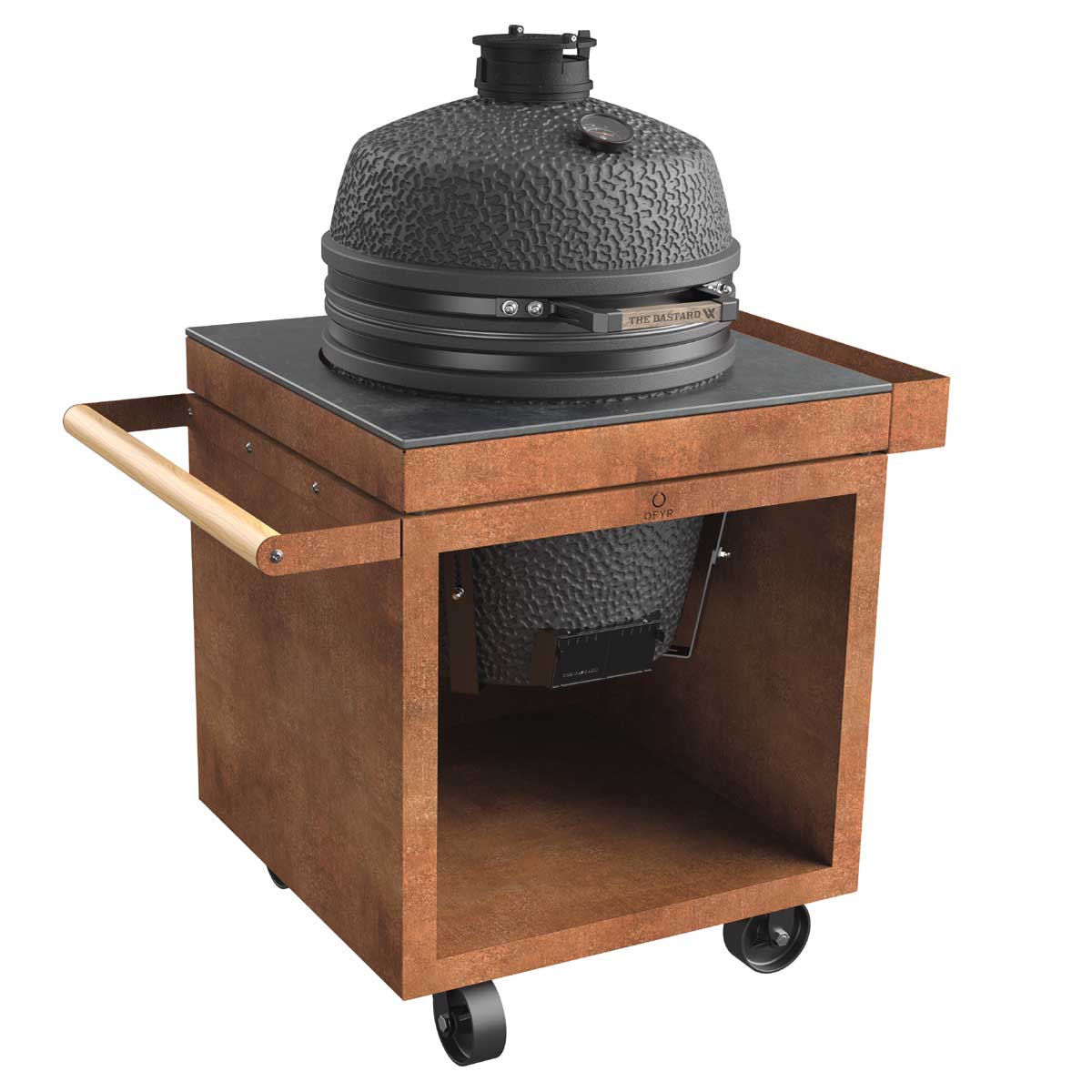 OFYR Kamado Table Corten 75 PRO+ Corten Keramic Dunkelgrau OFYR Kamado Table Corten 75 PRO+ Corten Keramic Dunkelgrau