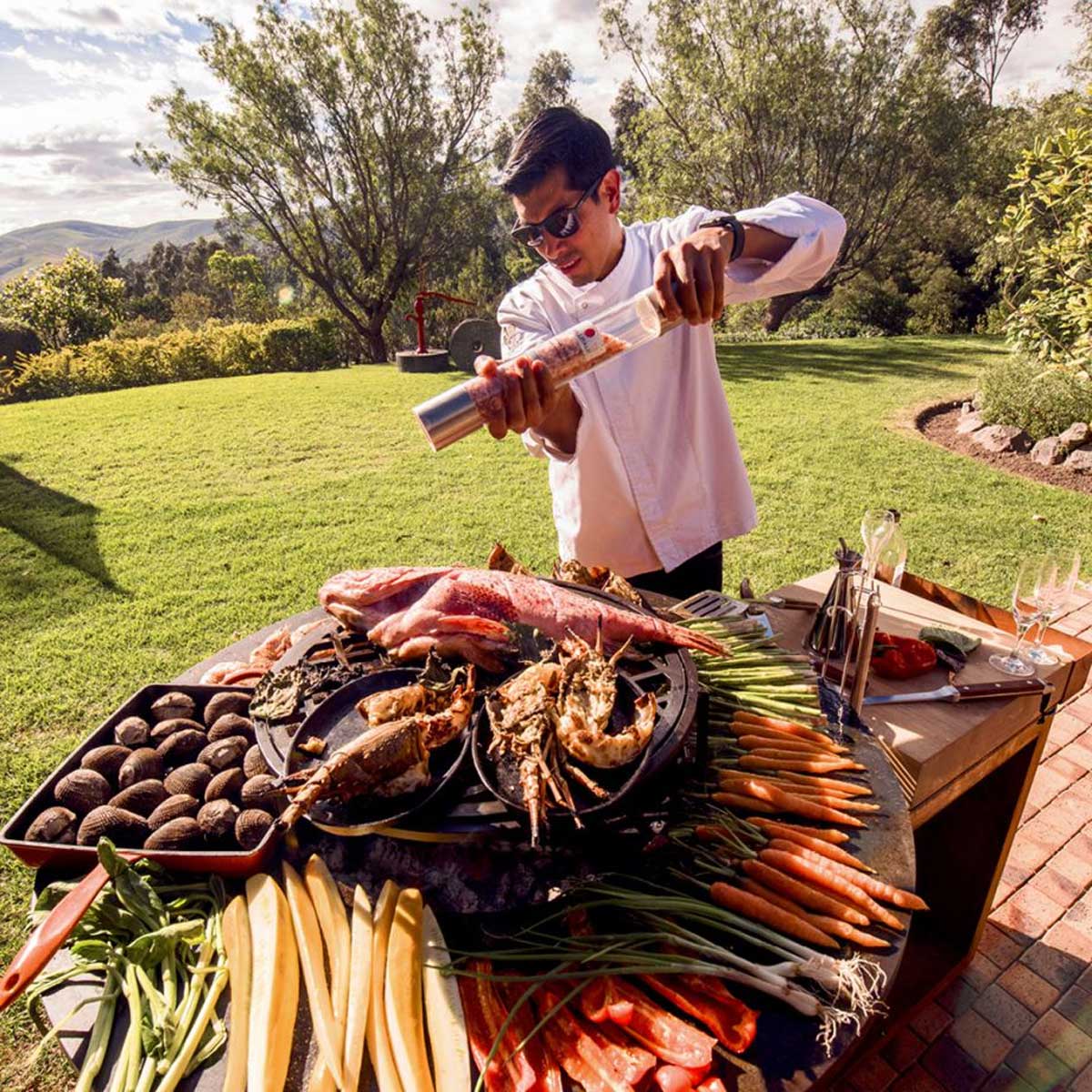 OFYR-Island+ Corten 100 Teak Wood