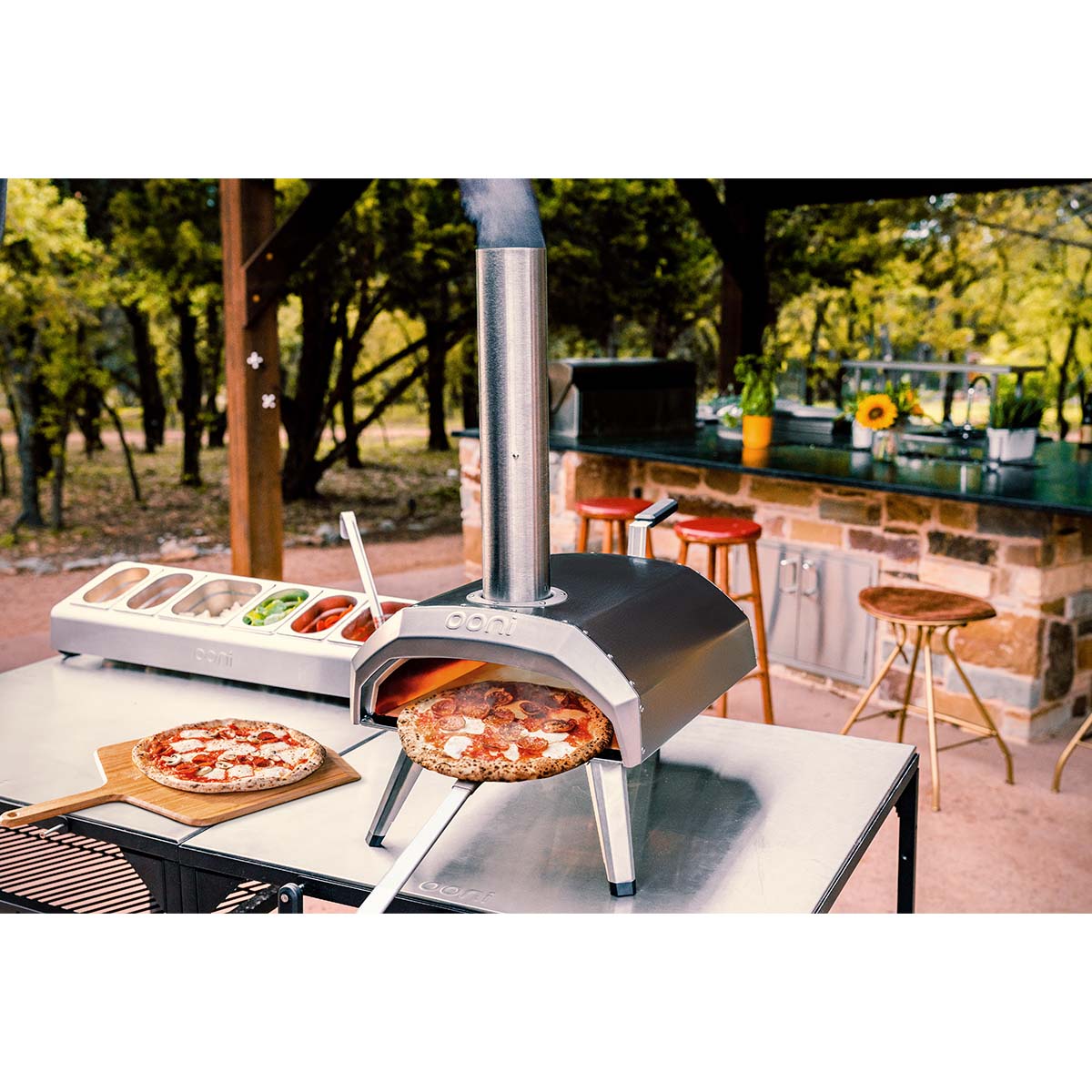 Ooni Karu 12 Multi-Brennstoff Outdoor Pizzaofen, Edelstahl Ooni Karu 12 Multi-Brennstoff Outdoor Pizzaofen, Edelstahl