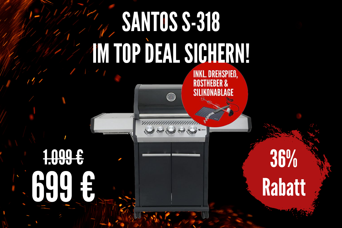 SANTOS S-318 inkl. Zubehör für 699 € sichern!