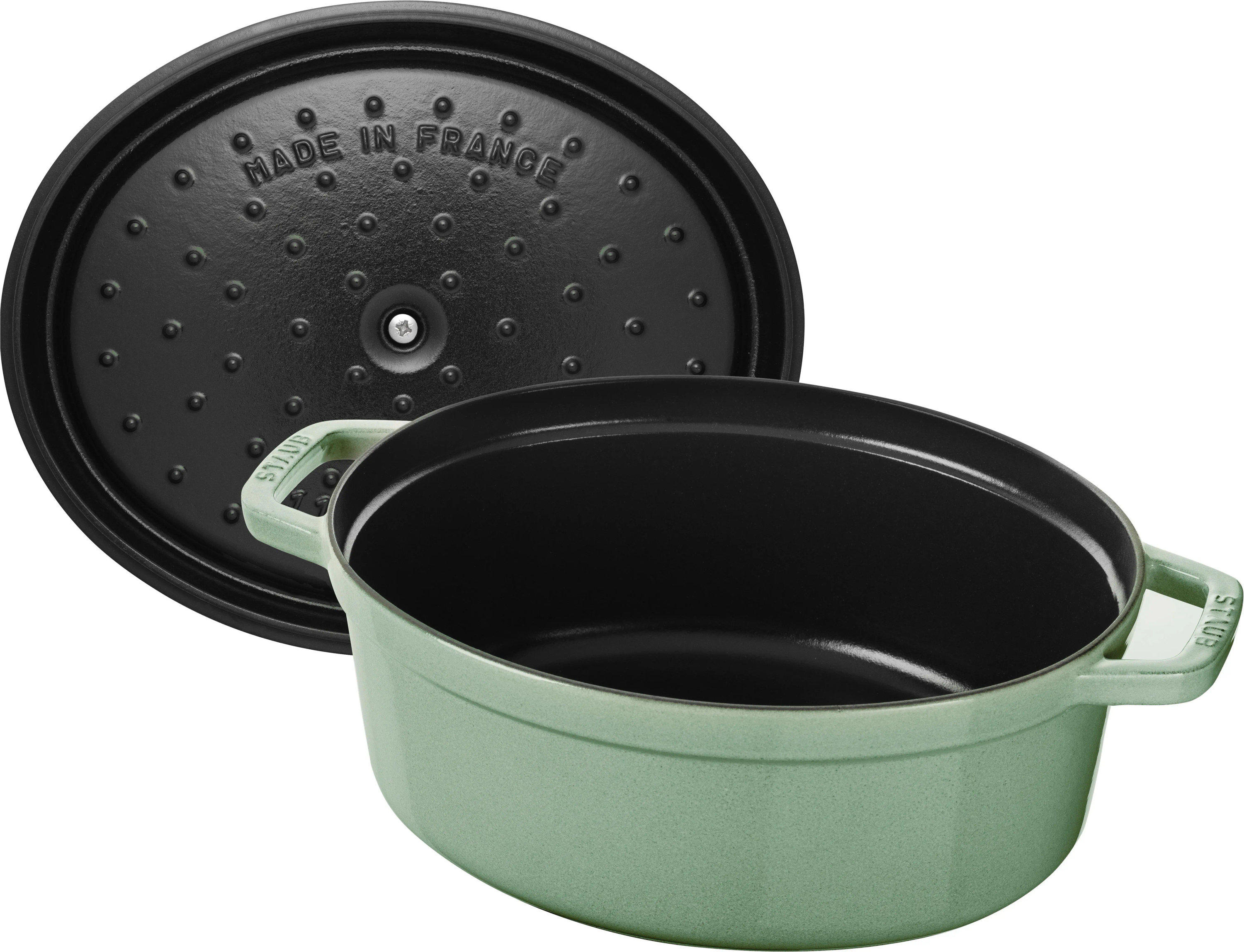 Staub La CocotteCocotte oval 29cm salbei