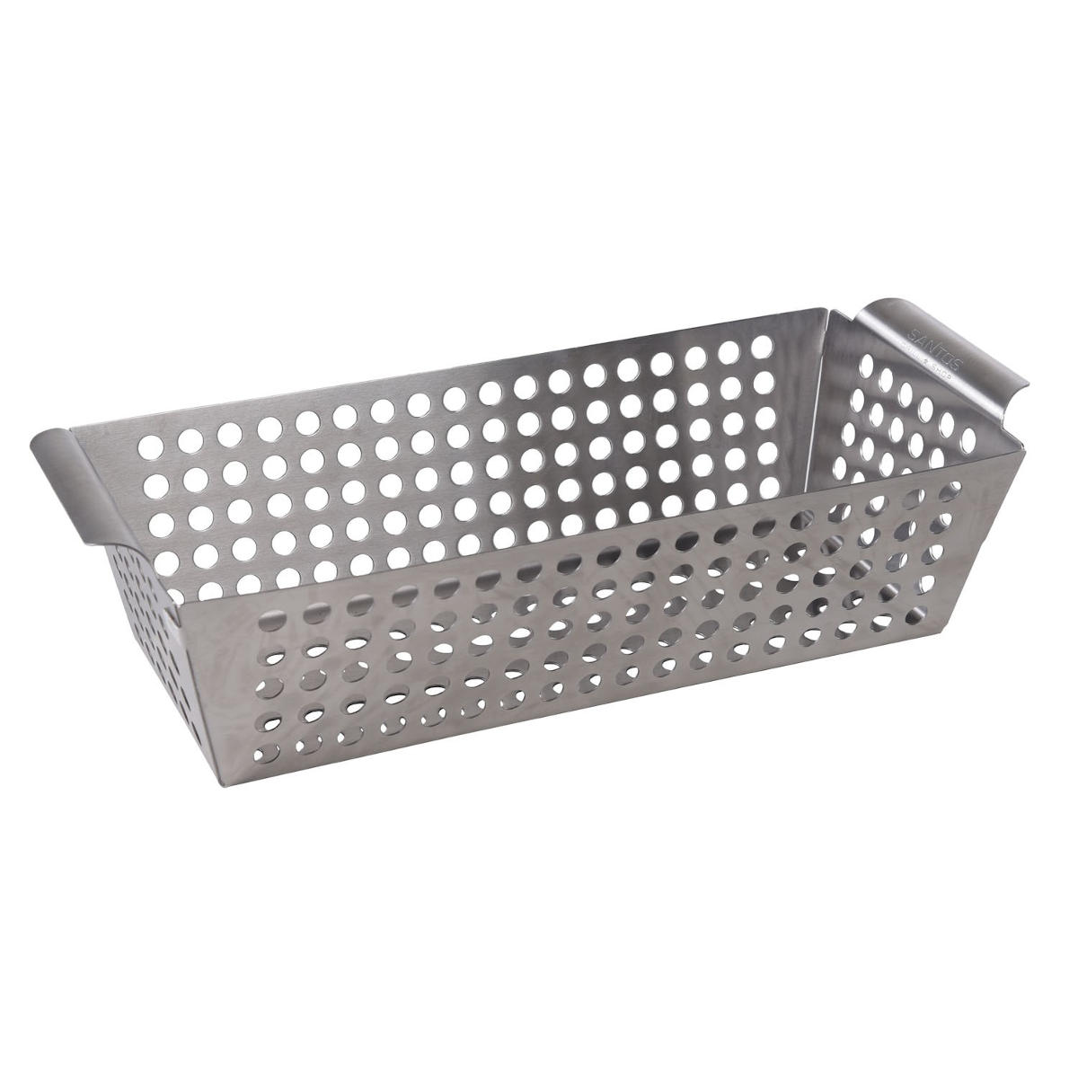 SANTOS Gemüsekorb S / Grillwok Edelstahl 31,5 x 13,5 x 7,7 cm SANTOS Gemüsekorb S / Grillwok Edelstahl 31,5 x 13,5 x 7,7 cm