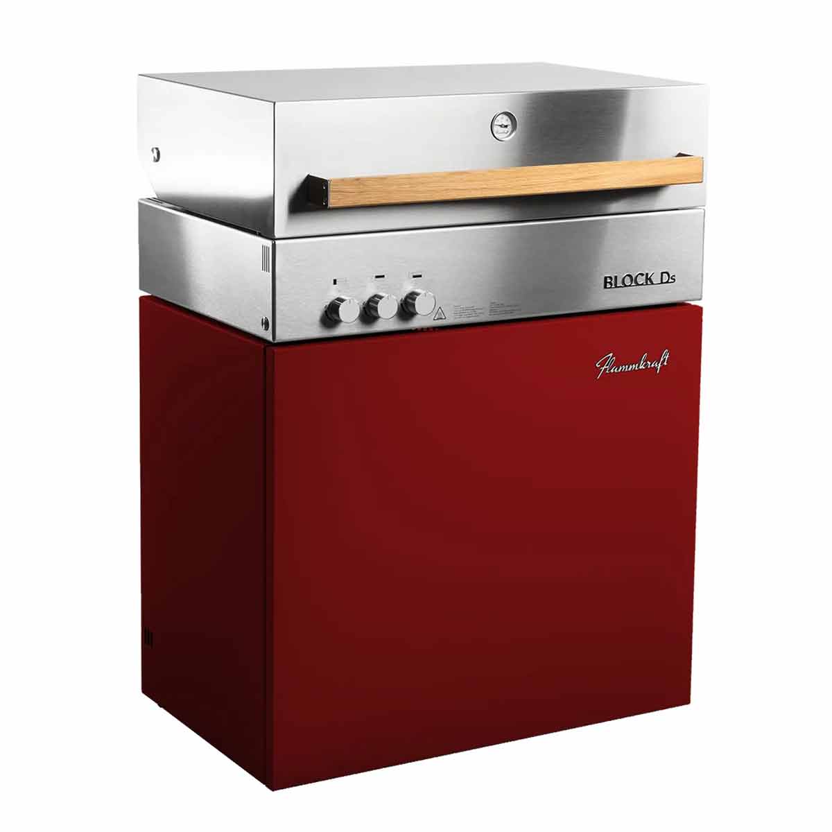 Flammkraft Block Ds Tiefumbra, seitliche Ansicht Flammkraft Block Ds Tiefumbra, seitliche Ansicht