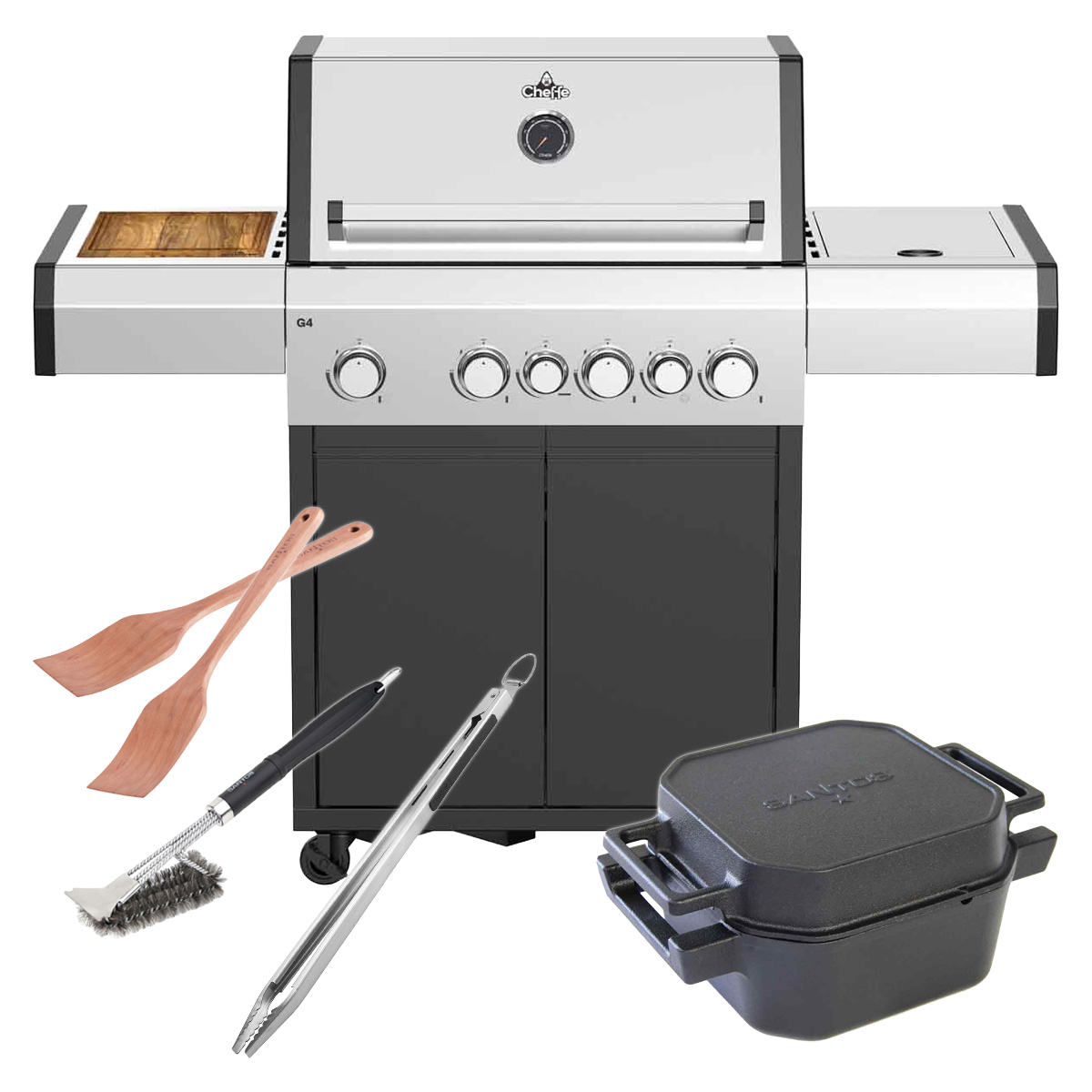 Early Season Bundle Cheffe 4-Brenner Gasgrill
