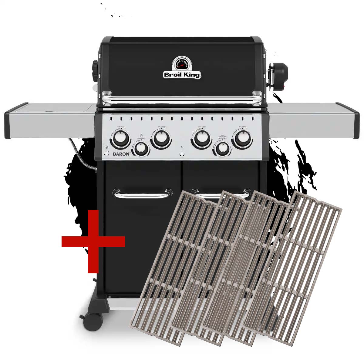 Broil King Baron 490 inkl. Drehspieß inkl. Edelstahl-Gussroste Broil King Baron 490 inkl. Drehspieß inkl. Edelstahl-Gussroste