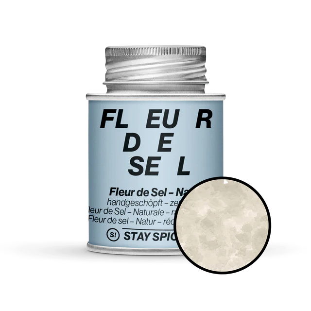 Fleur de Sel / Flor de Sal - Natural- zertifiziert 170ml Schraubdose