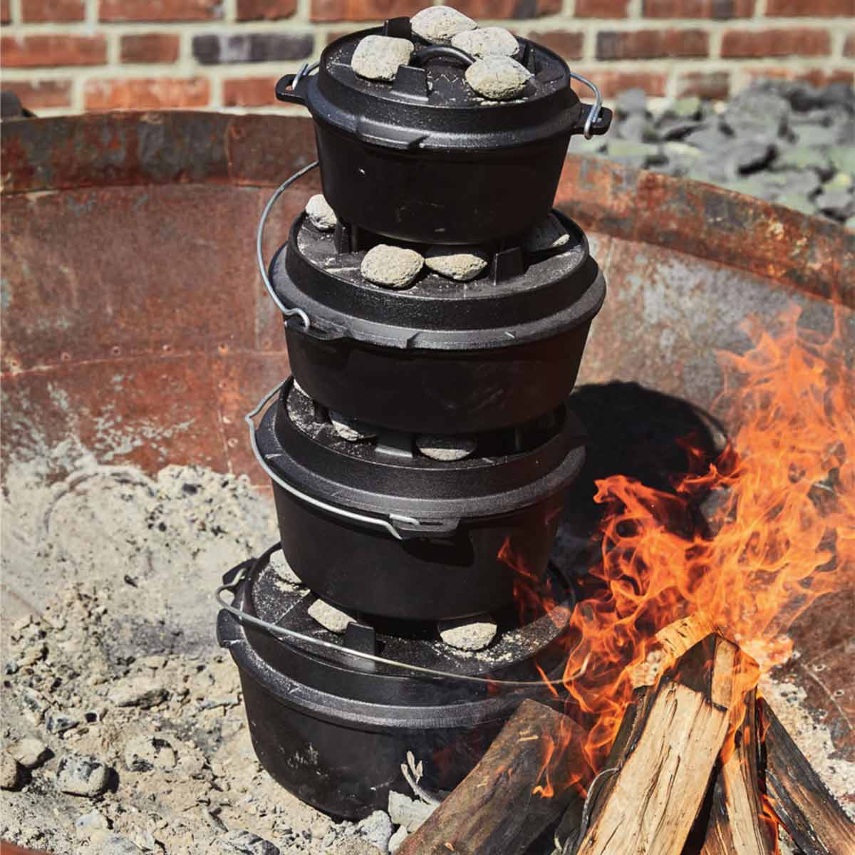 SANTOS Dutch Oven 9qt mit Füßen SANTOS Dutch Oven 9qt mit Füßen