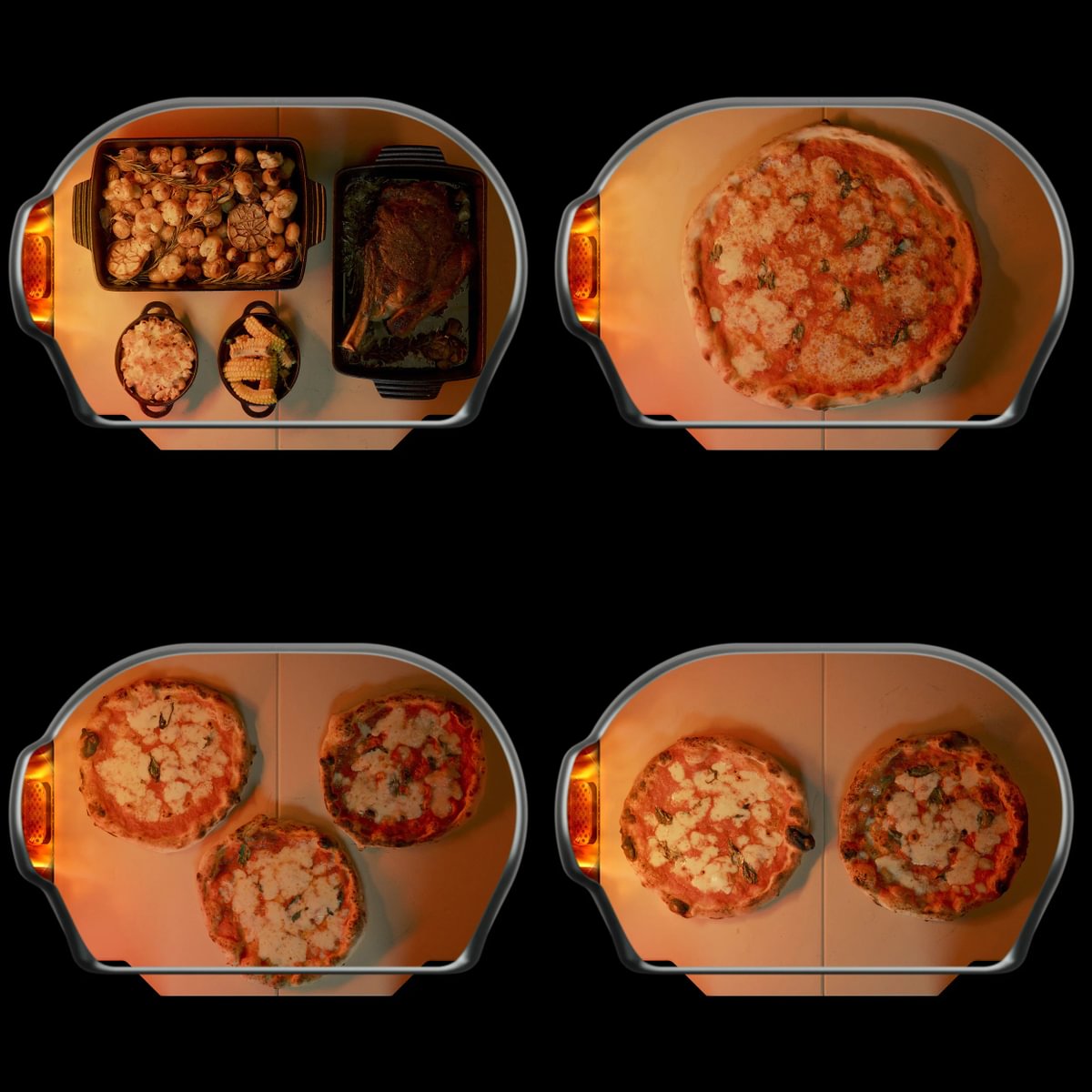 Gozney Pizzaofen Dome Gen 2.0 XL | Black Grillfläche mit 4 Anwendungsbeispielen