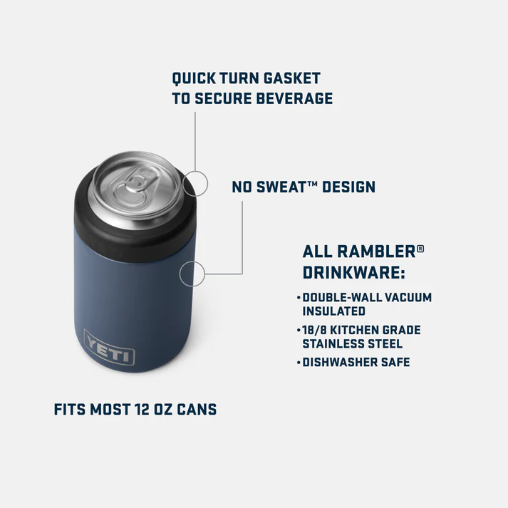 YETI Rambler Colster Dosenisolierer Black 330 ml