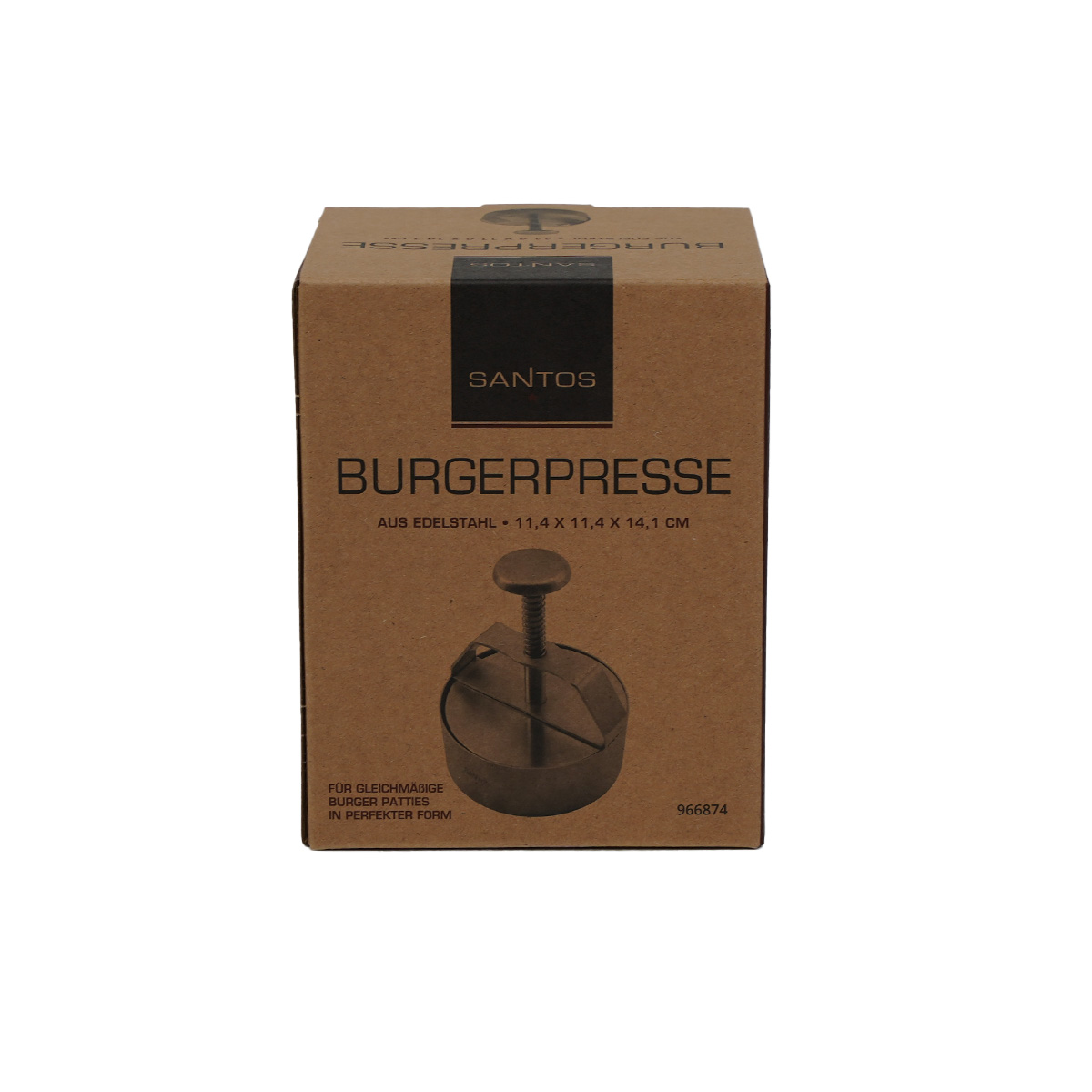SANTOS Burgerpresse Edelstahl | Ø 11cm