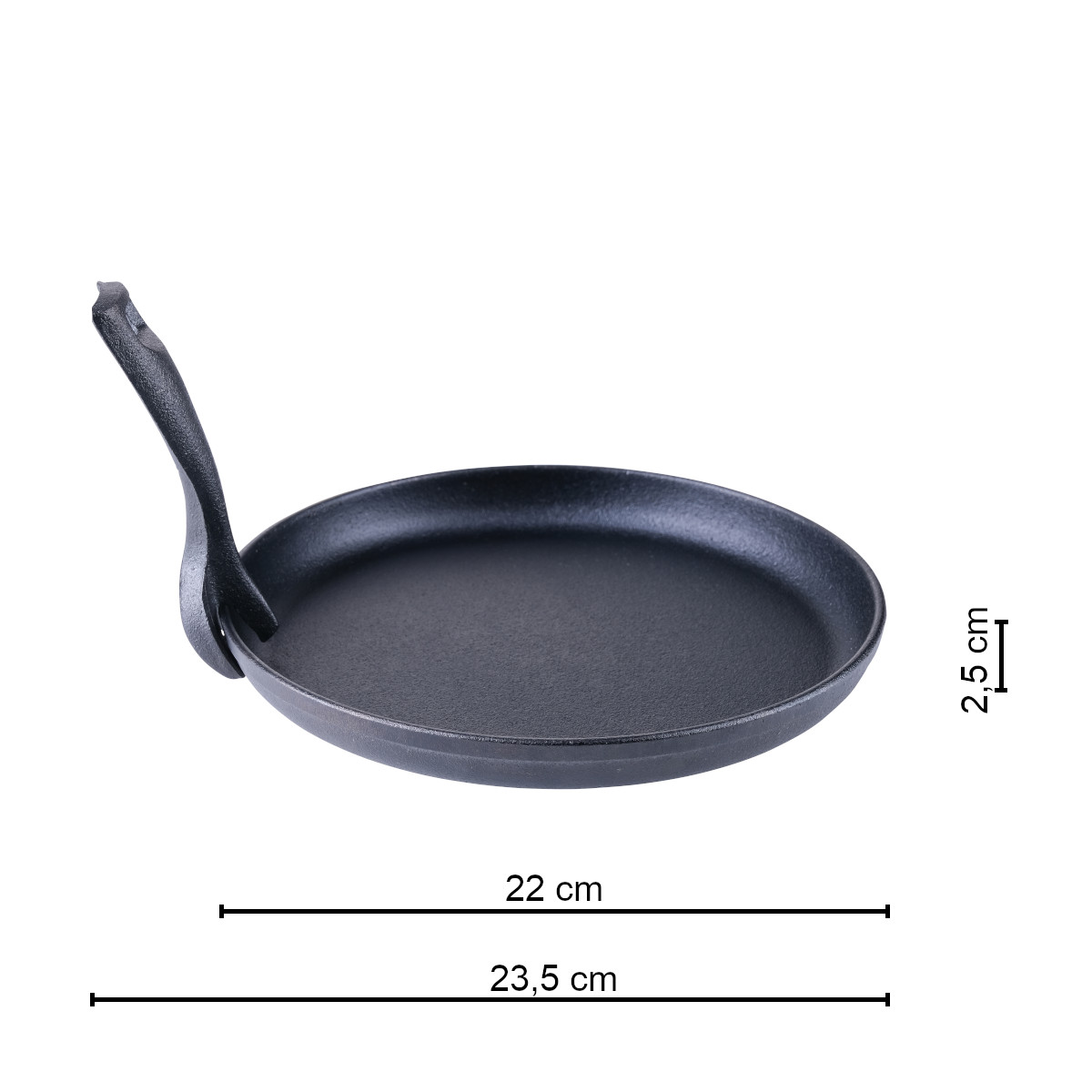 SANTOS Pfanne Gusseisen inkl. Tablett & Griff Ø 22cm SANTOS Pfanne Gusseisen inkl. Tablett & Griff Ø 22cm