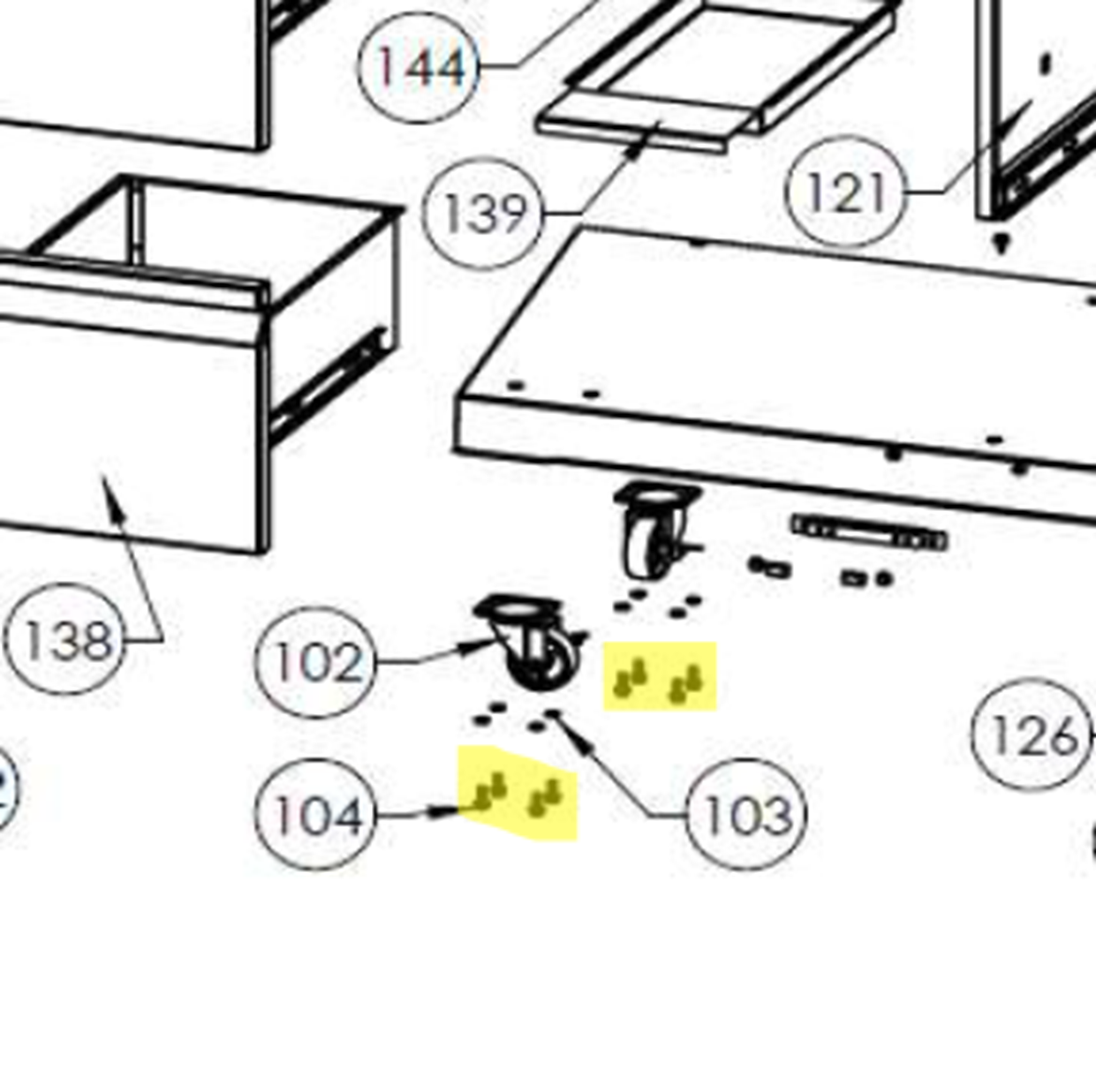 Napoleon Schraube 1/4-20 x 1/2" Napoleon Schraube 1/4-20 x 1/2"