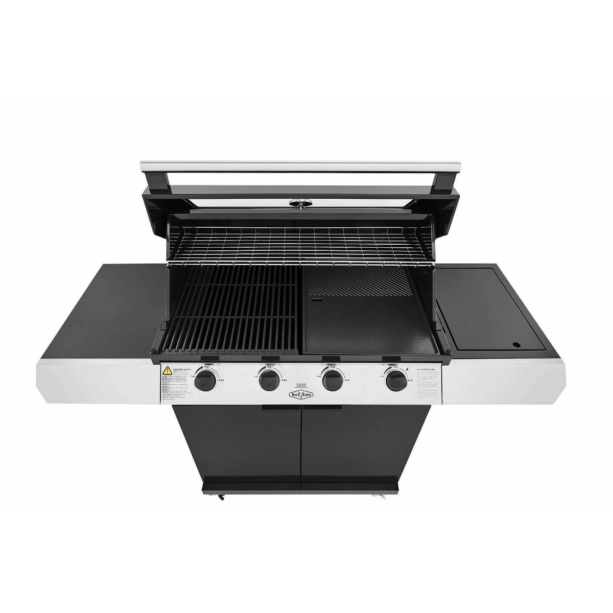 BeefEater 1200E Serie 4 Brenner Grillwagen inkl. Seitenbrenner, Schwarz