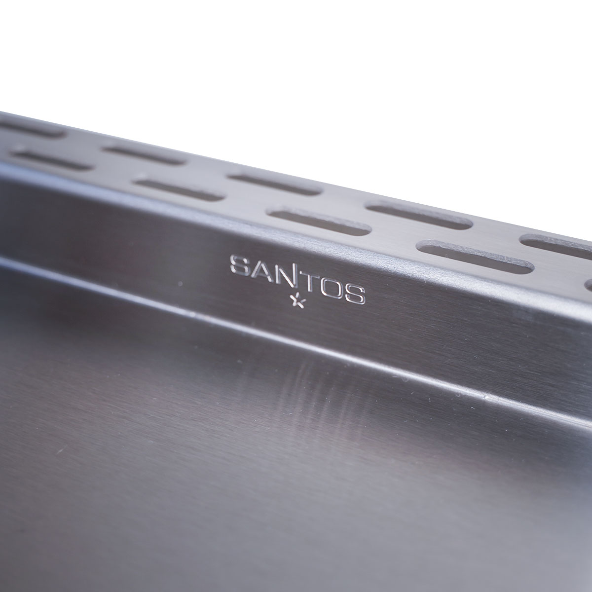 SANTOS Edelstahl XXL Plancha Santos Edelstahl XXL Plancha Detail Kante