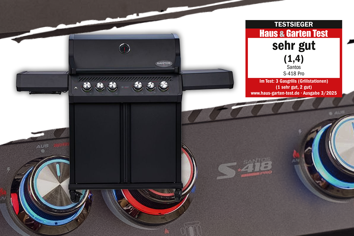 Entdeckt unsere SANTOS S-Serie Pro – die Testsieger in der Haus & Garten Stiftung Warentest.