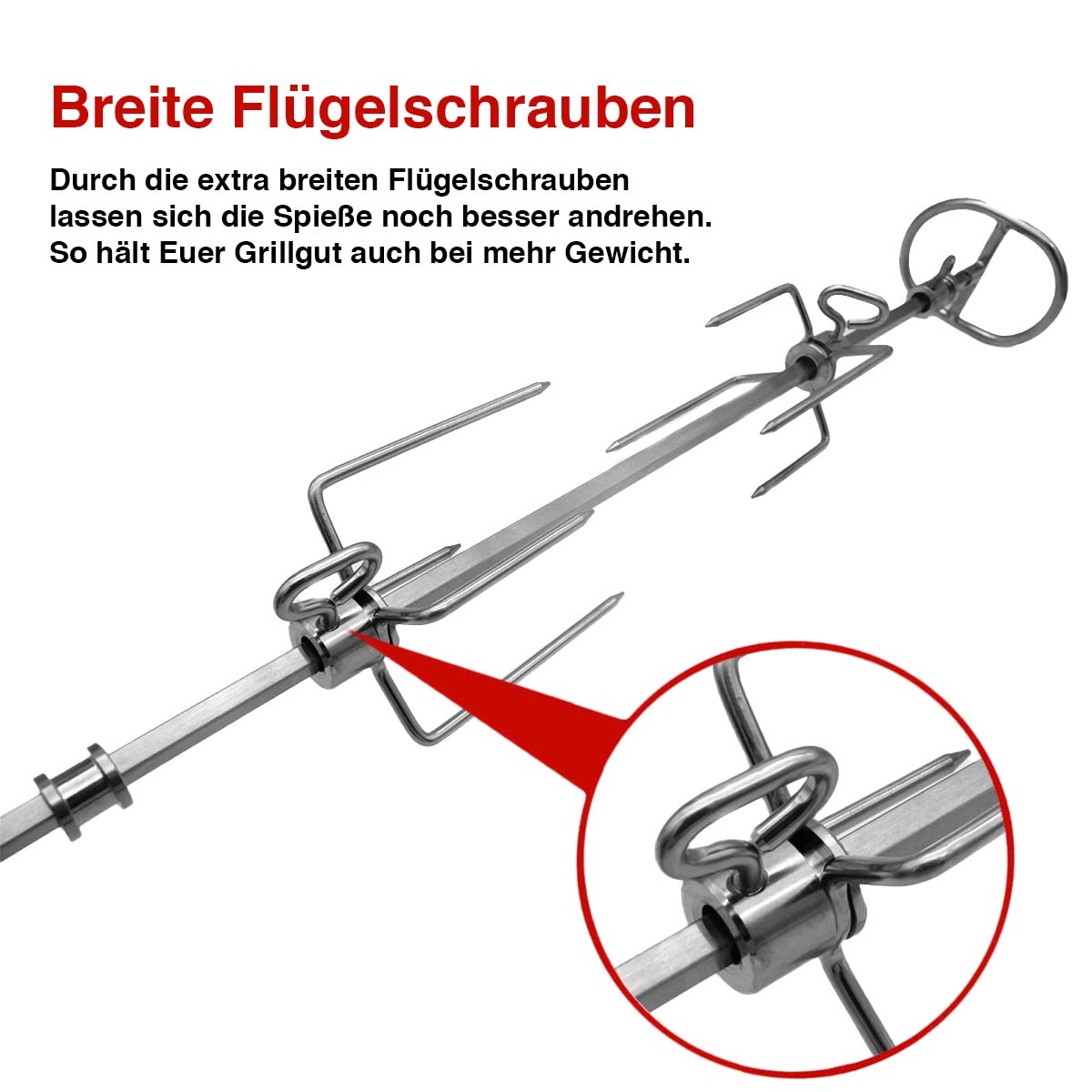 SANTOS Premium Drehspieß für SANTOS S-301 & S-318 SANTOS Premium Drehspieß für SANTOS S-301 & S-318