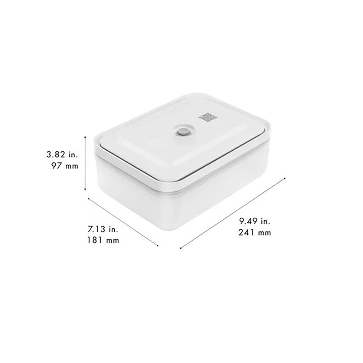 ZWILLING FRESH & SAVE Vakuum Kühlschrankbox | Kunststoff | Semitransparent-Grau