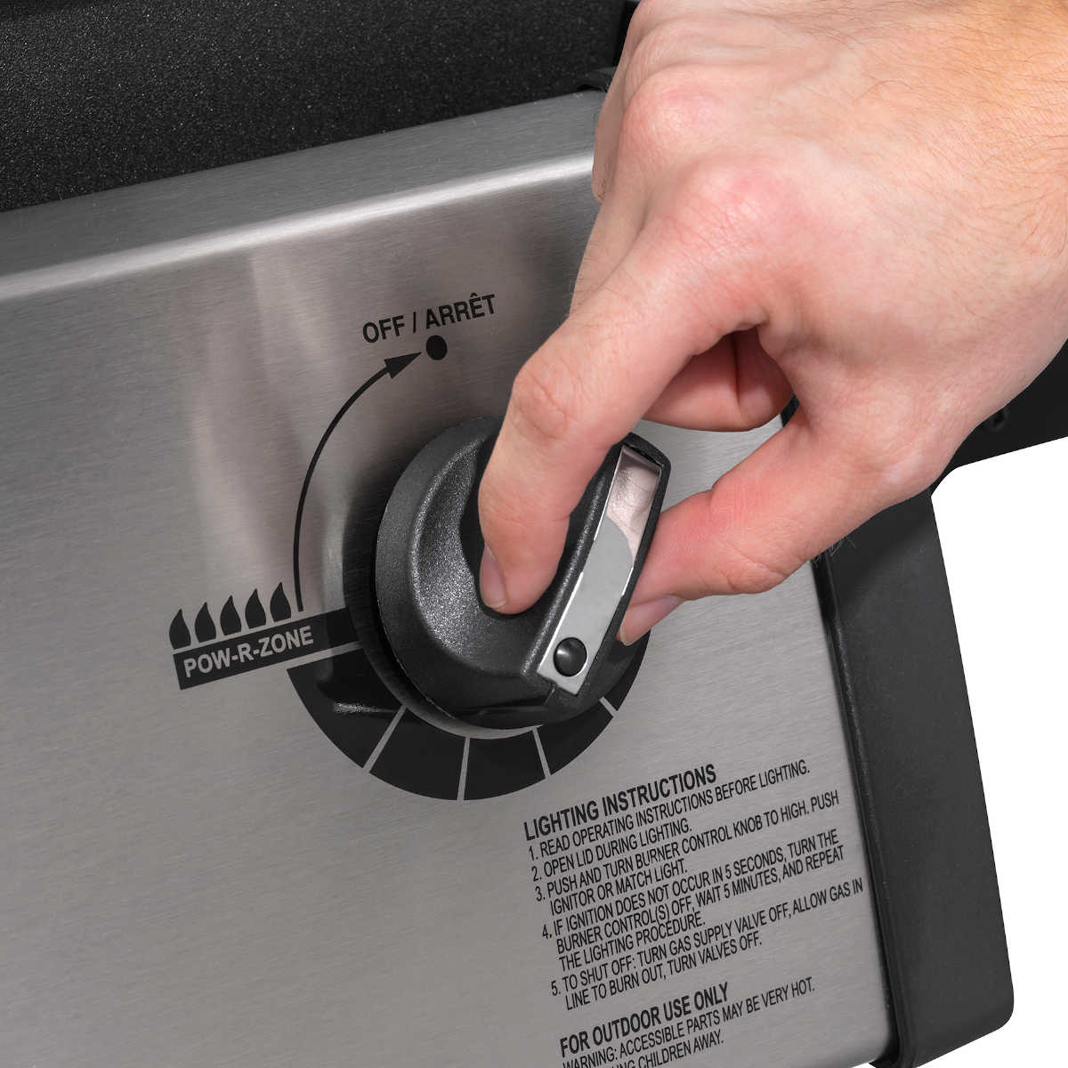 Broil King Royal 340, Schwarz Drehregler